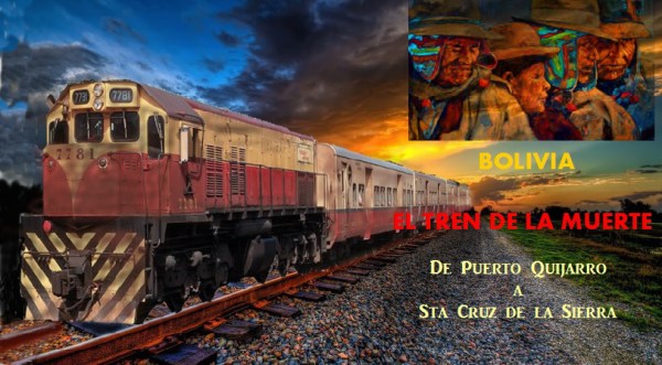 Trem da morte ao por do sol